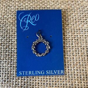Sterling Silver Wreath Charm